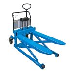Bishamon LV-10W Industrial Skid Lift Manual Pump 32.8" Fork Lift 1000 Lbs Load New - Image 3