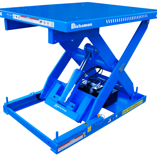 Bishamon L44K Alpha Electric-Hydraulic Lift Table Rotating Single Scissor 4,400 Lbs Load New