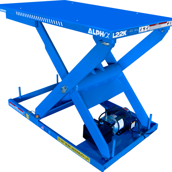 Bishamon Alpha Electric-Hydraulic Lift Table 53" x 40" Single Scissor 2,200 Lbs Load L22K-4053 New