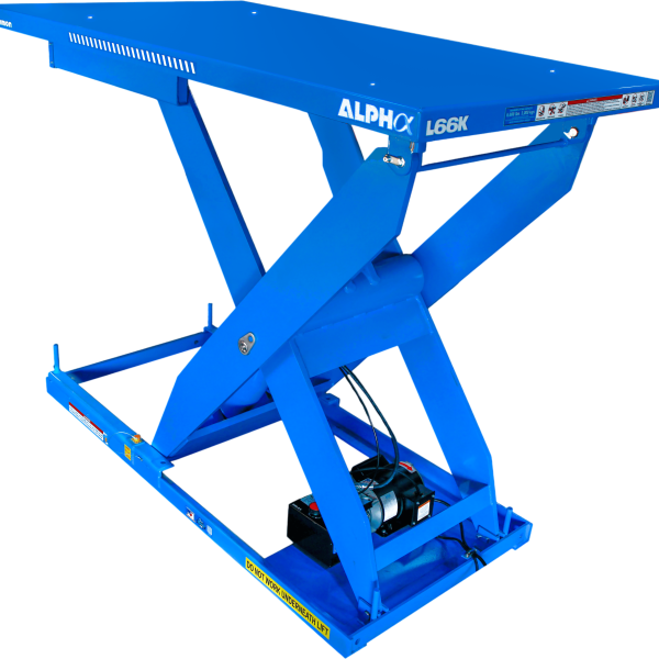 Bishamon Alpha Electric-Hydraulic Lift Table 40" x 59" Single Scissor 6,600 Lbs Load L66K-4059 New