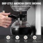 Vevor 12-Cup Commercial Drip Coffee Maker with 3 Glass Carafes and Warming Plates New - Image 7