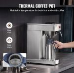 Vevor 12-Cup Commercial Drip Coffee Maker with Thermal Carafe New - Image 4