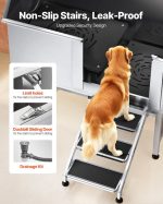 Vevor Dog Grooming Tub 50" Stainless Steel with Anti-Slip Stairs and Dual-Control Faucet New - Image 5