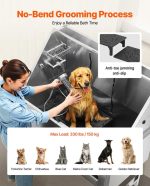 Vevor Dog Grooming Tub 50" Stainless Steel with Anti-Slip Stairs and Dual-Control Faucet New - Image 6