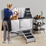 Vevor Dog Grooming Tub 50" Stainless Steel with Anti-Slip Ramp and Dual-Control Faucet New - Image 3
