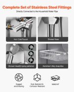 Vevor Dog Grooming Tub 50" Stainless Steel with Anti-Slip Ramp and Dual-Control Faucet New - Image 7