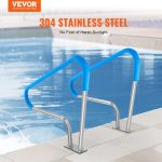 Vevor Pool Handrails 48"x36" Stainless Steel Safety Grab Bars with Grip Covers 2 PCS New - Image 3
