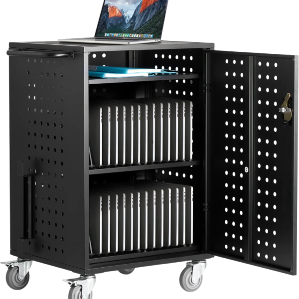 Vevor Mobile Charging Cart 32-Device Capacity for Laptops and Tablets up to 15.6" Screen Size New