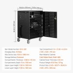 Vevor Mobile Charging Cart 32-Device Capacity for Laptops and Tablets up to 15.6" Screen Size New - Image 8