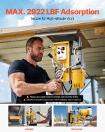 Vevor Magnetic Drill Press 1400W 2" Boring Diameter 2922 lbf Magnetic Force 0-750 RPM New - Image 6