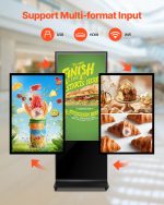Vevor 4K Touchscreen Digital Signage Kiosk 55" Floor Standing LCD Display New - Image 4
