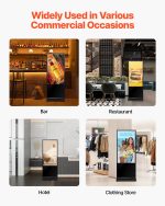 Vevor 4K Touchscreen Digital Signage Kiosk 55" Floor Standing LCD Display New - Image 7