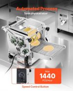 Vevor Automatic Electric Tortilla Maker 4" and 6" Molds Adjustable Thickness New - Image 3