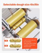 Vevor Automatic Electric Tortilla Maker 4" and 6" Molds Adjustable Thickness New - Image 5
