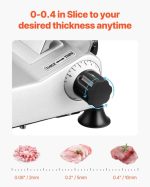 Vevor Electric Meat Slicer 180W 10" Carbon Steel Blade with Built-In Sharpener New - Image 4