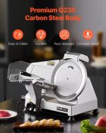 Vevor Electric Meat Slicer 180W 10" Carbon Steel Blade with Built-In Sharpener New - Image 6