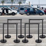 Vevor Crowd Control Stanchions 8-Pack with Retractable Belts Stainless Steel Posts New - Image 2