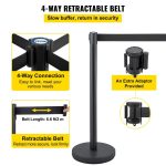 Vevor Crowd Control Stanchions 8-Pack with Retractable Belts Stainless Steel Posts New - Image 5