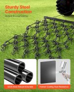 Vevor Drag Harrow 7' x 3.7' ATV Chain 69 Teeth for Lawn and Landscape Leveling New - Image 3