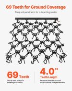 Vevor Drag Harrow 7' x 3.7' ATV Chain 69 Teeth for Lawn and Landscape Leveling New - Image 4