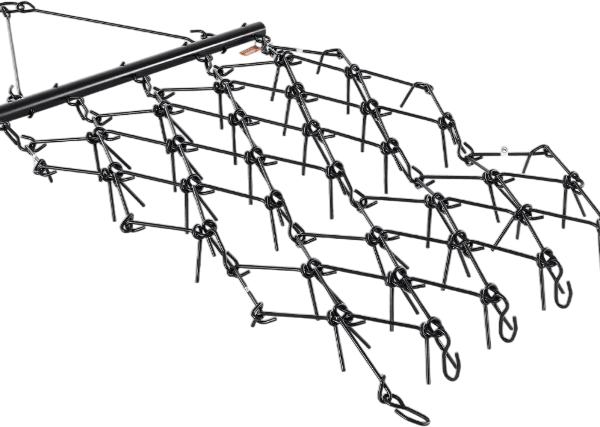 Vevor Drag Harrow 4' x 5.6' ATV Chain 80 Teeth for Lawn and Landscape Leveling New