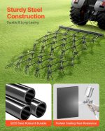 Vevor Drag Harrow 4' x 5.6' ATV Chain 80 Teeth for Lawn and Landscape Leveling New - Image 3