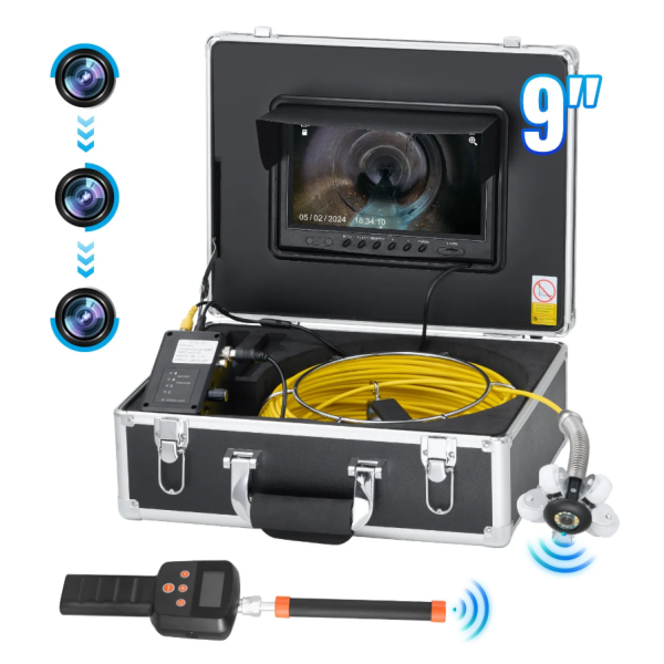 Vevor Self-Leveling Sewer Camera 165' with 512Hz Locator and 36X Zoom New