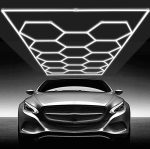 Vevor Hexagon LED Ceiling Light 86,400LM 14-Grid Honeycomb Garage Lighting Kit New - Image 2