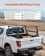 Vevor Adjustable Truck Ladder Rack 800 Lbs Capacity No-Drill Bed Rack New - Image 3