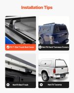 Vevor Adjustable Truck Ladder Rack 800 Lbs Capacity No-Drill Bed Rack New - Image 8