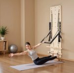 Vevor Wall-Mounted Pilates Reformer Maple Wood Springboard with Adjustable Resistance New - Image 2