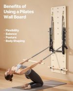 Vevor Wall-Mounted Pilates Reformer Maple Wood Springboard with Adjustable Resistance New - Image 3