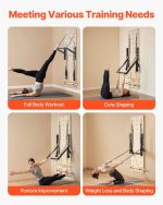 Vevor Wall-Mounted Pilates Reformer Maple Wood Springboard with Adjustable Resistance New - Image 7