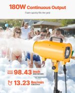 Vevor Foam Party Machine 180W with Tripod and Submersible Pump New - Image 2