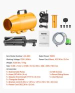 Vevor Foam Party Machine 180W with Tripod and Submersible Pump New - Image 7