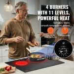 Vevor Built-In Electric Radiant Ceramic Cooktop 24" 4 Burners 6000W New - Image 4