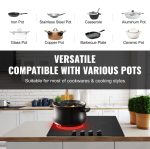 Vevor Built-In Electric Radiant Ceramic Cooktop 24" 4 Burners 6000W New - Image 5