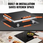 Vevor Built-In Electric Radiant Ceramic Cooktop 24" 4 Burners 6000W New - Image 7