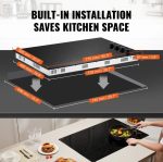 Vevor Built-In Electric Radiant Ceramic Cooktop 30" 4 Burners 7200W New - Image 7
