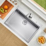 Vevor Drop-In Kitchen Sink 30" Stainless Steel Top-Mount Single Bowl with Workstation New - Image 2