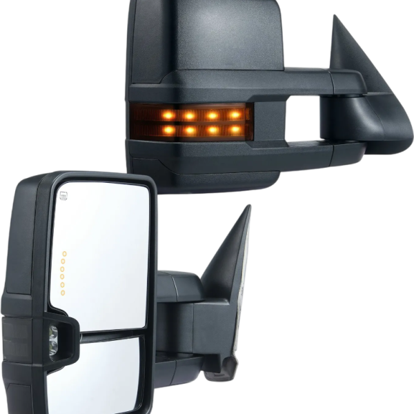 Vevor Towing Mirrors for Chevy/GMC 2014–2019 Heated Defrost with LED and Signal Lights New