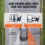 Vevor Towing Mirrors for Chevy/GMC 2014–2019 Heated Defrost with LED and Signal Lights New - Image 4