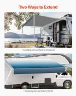 Vevor Manual Retractable RV Awning 20' Heavy-Duty Vinyl Replacement for Most DC12V RVs New - Image 3
