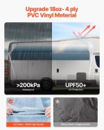 Vevor Manual Retractable RV Awning 20' Heavy-Duty Vinyl Replacement for Most DC12V RVs New - Image 4