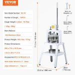 Vevor Manual Dough Divider 10 Equal Portions Hand Press Cutter New - Image 8