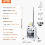 Vevor Manual Dough Divider 18 Equal Portions Hand Press Cutter New - Image 8