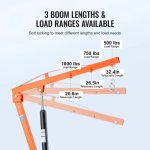 Vevor Hydraulic Pickup Truck Crane 1000 Lb Capacity 360° Swivel Hoist Lift New - Image 7
