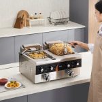Vevor Commercial Electric Deep Fryer Dual Tank 2 x 9 Qt 3500W Countertop New - Image 2
