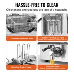 Vevor Commercial Electric Deep Fryer Dual Tank 2 x 9 Qt 3500W Countertop New - Image 6