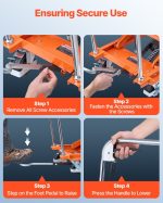 Vevor Hydraulic Lift Table 500 Lb 47.2" Height Double Scissor with Non-Slip Pad New - Image 7